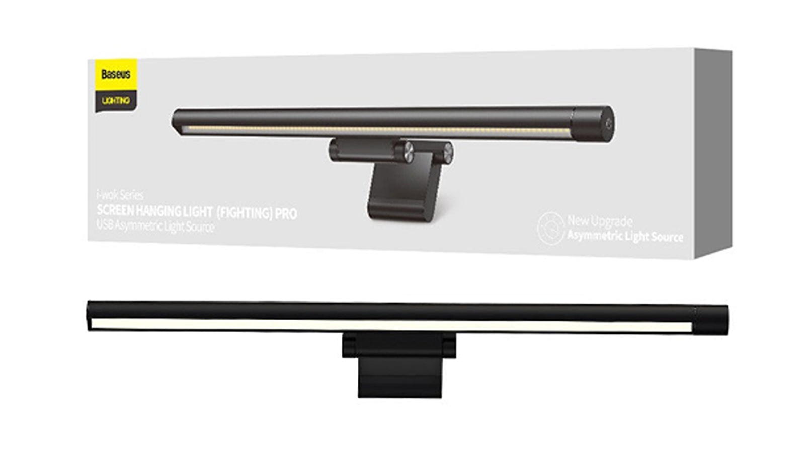 Baseus I-Wok Series USB Asymmetric Source Screen Hanging Light - Black