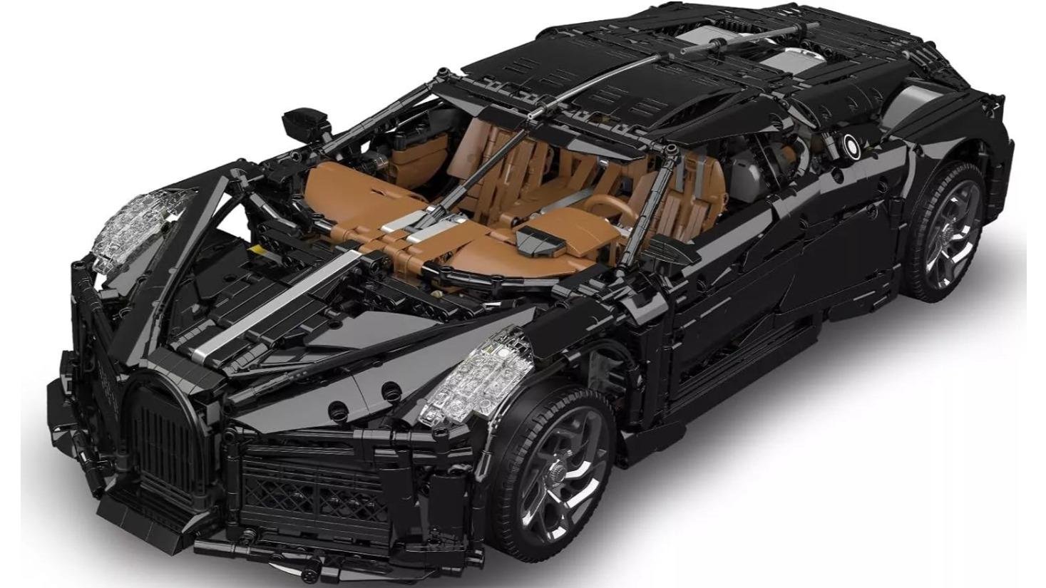 Mould King 4688 Piece Black Super Racing Car Construction Set with Remote
