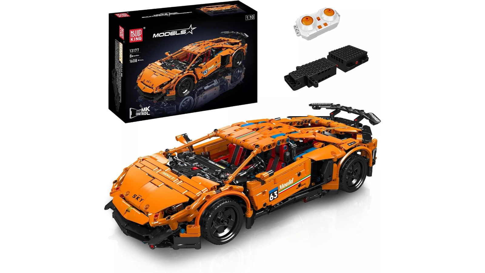 Mould King 1608 Piece 1:10 Super Sports Car Building Block Kit