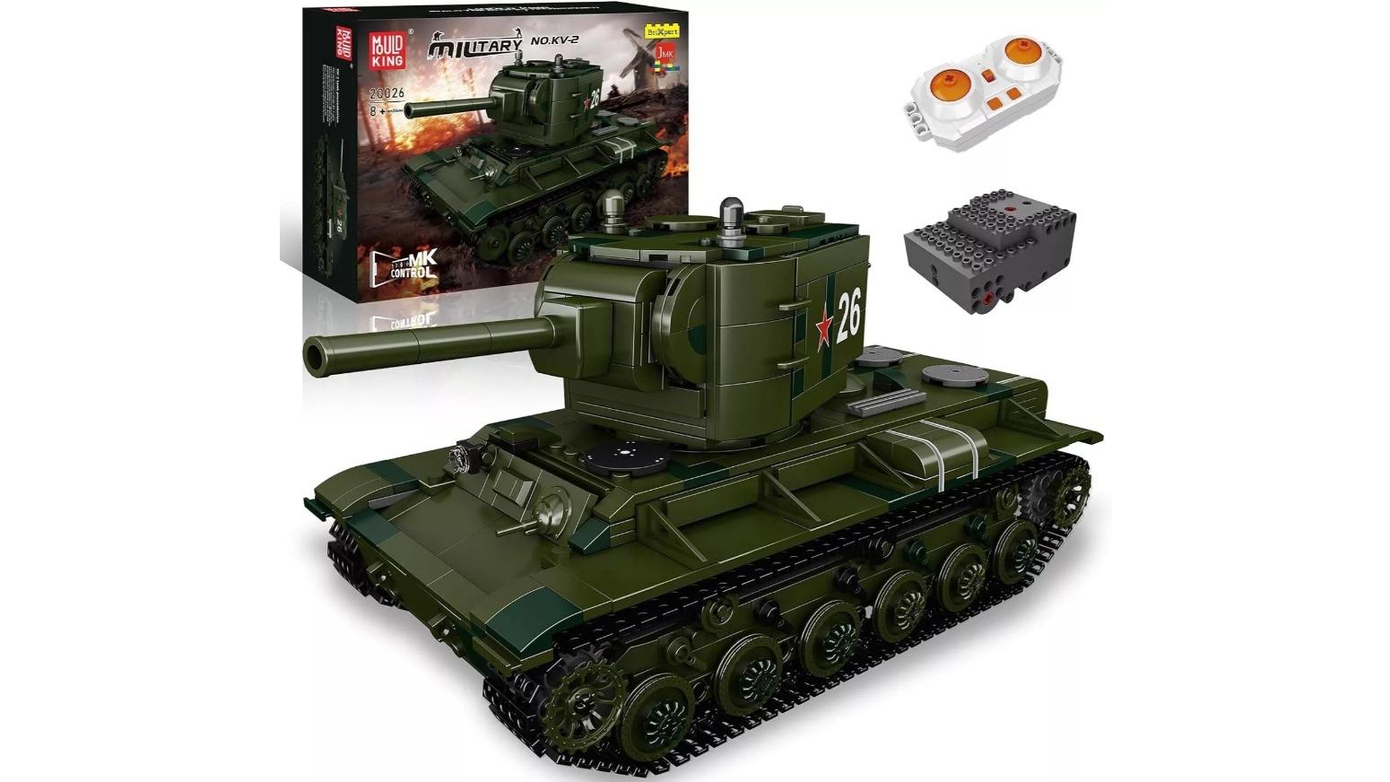 Mould King 900 Piece Military KV-2 Heavy Tank Remote Controlled with Gyroscope