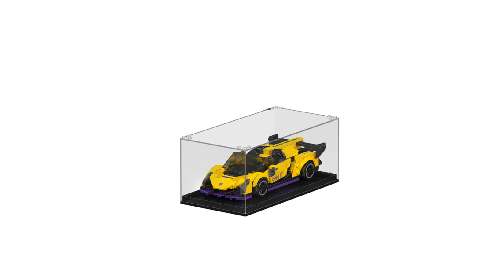 Mould King 365 Piece Speed Champion 27053 Veneno Car with Acrylic Display Case