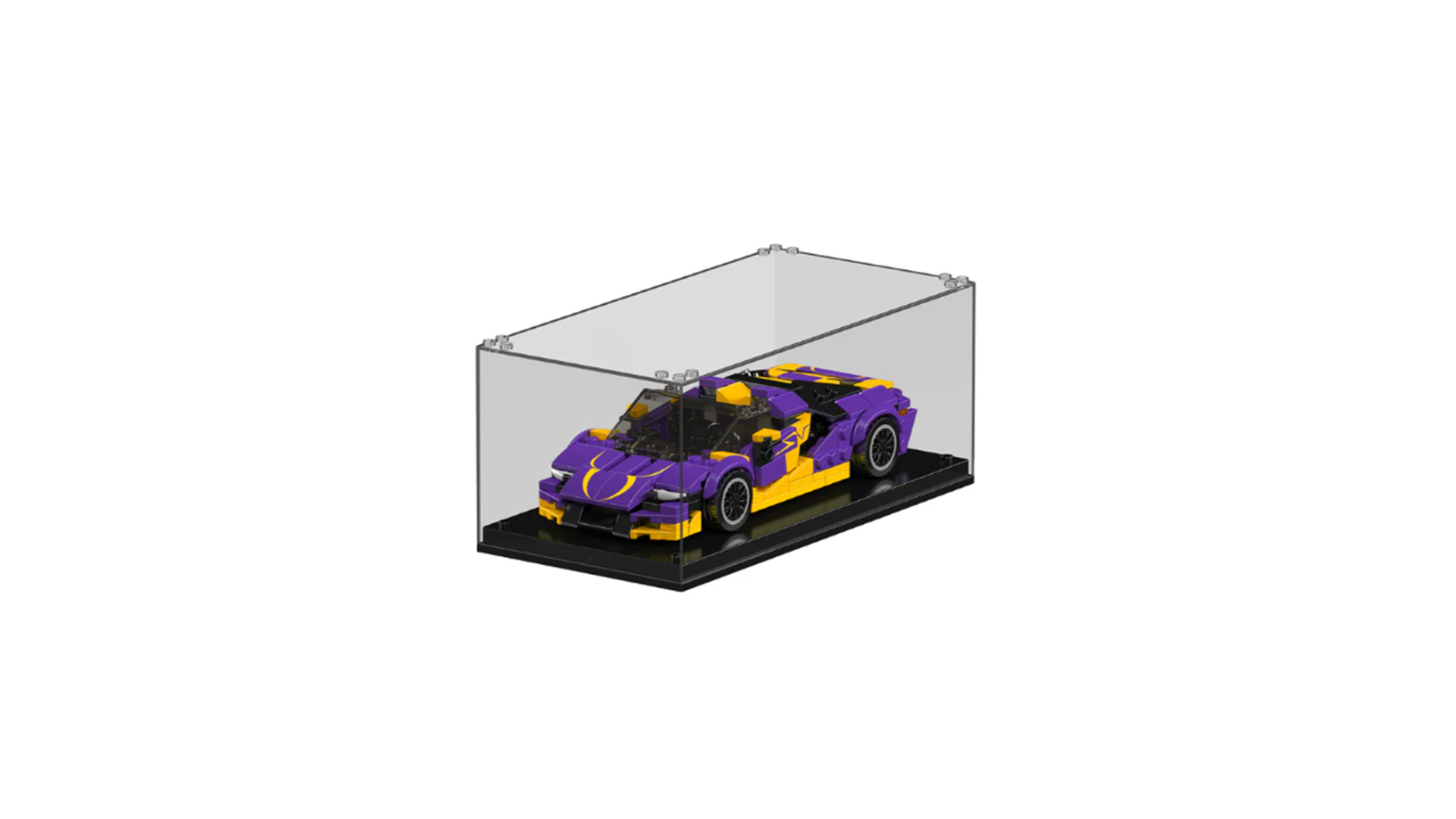 Mould King 344 Piece Speed Champion 27054 Centenario Car with Acrylic Display Case
