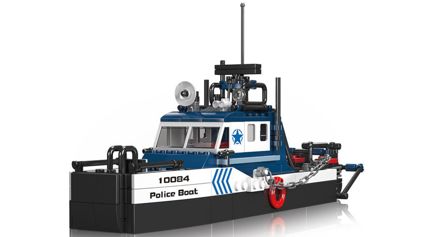 Mould King 413 Piece Police Boat