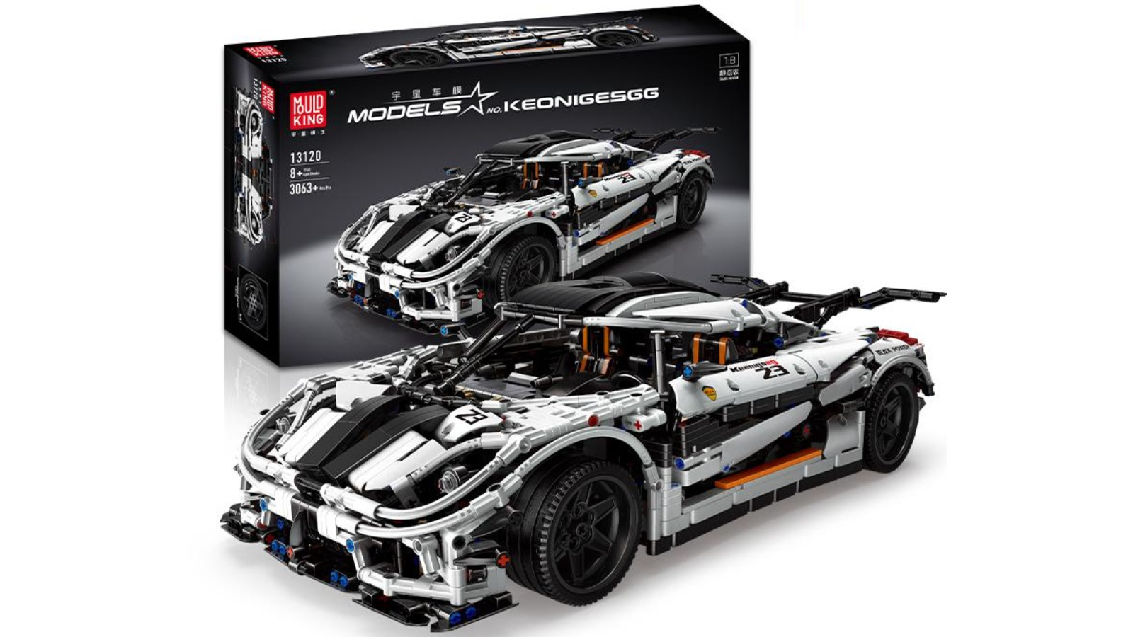 Mould King 3063 Piece MOC-4789 1:8 Koenigsegg