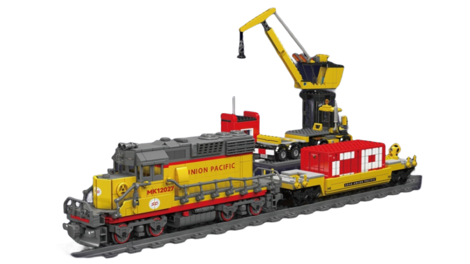 Mould King 1170 Piece EMD SD40-2 Diesel Locomotive with Motor