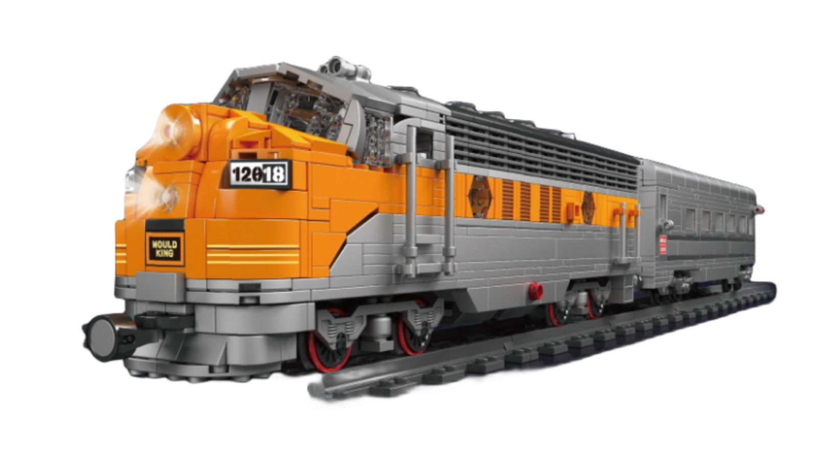 Mould King 1541 Piece USA EMD F7 WP Diesel Locomotive with Motor