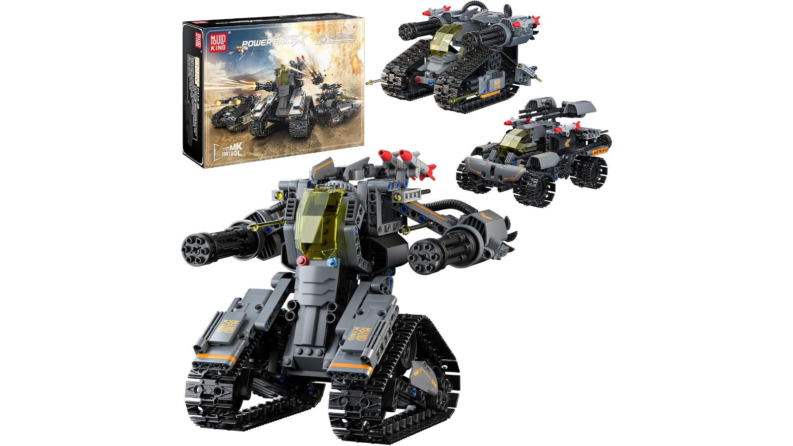 Mould King 588 Piece Max Sci-fi War 3-Transformation RC Robot