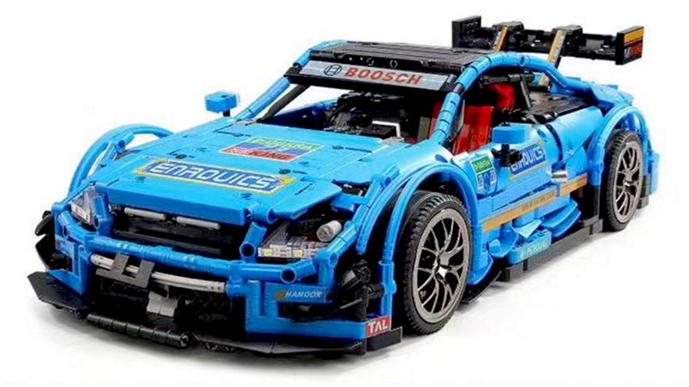 Mould King 13073 Blue Mercedes-Benz AMG C63 DTM 1989 Piece Building Kit