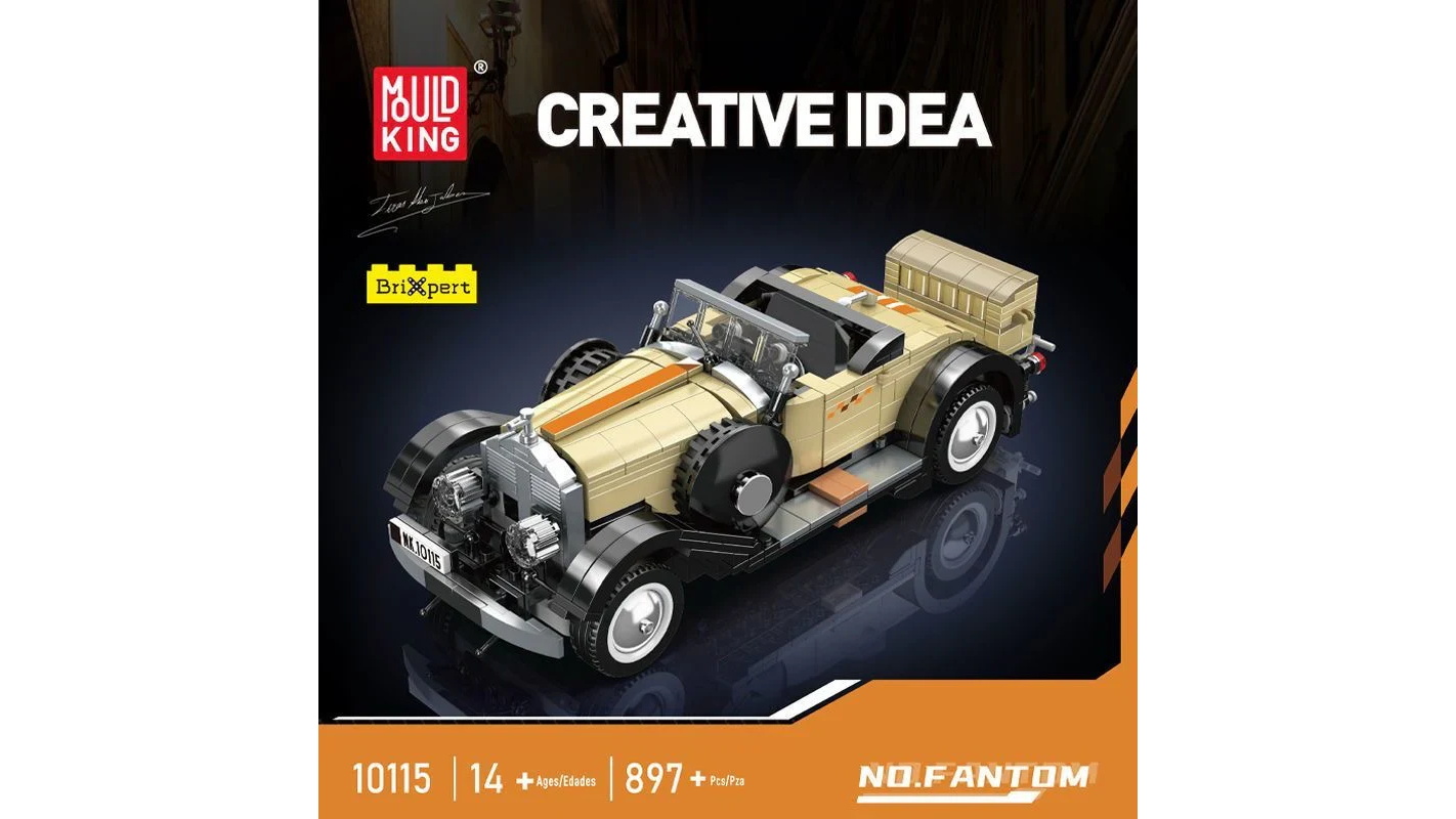 Mould King 10115 Rolls-Royce Phantom Classic Car 897 Piece Building Kit