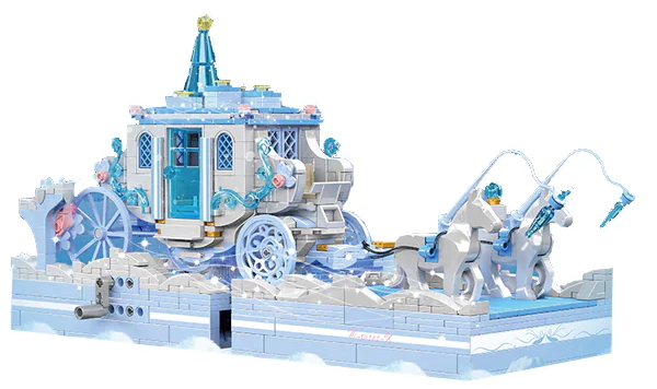 Mould King 10161 Snow White Carriage 1214 Piece Building Kit