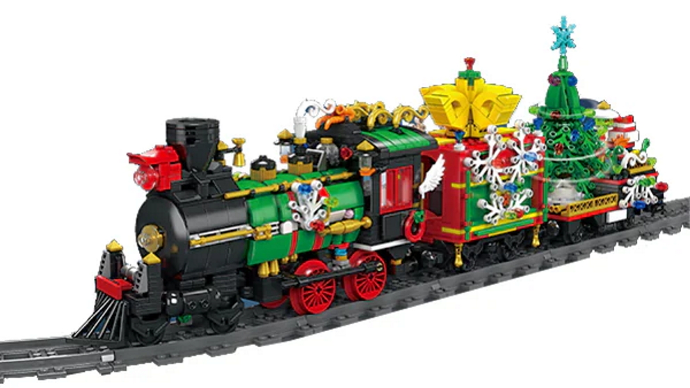 Mould King 12012S Christmas Train 1457 Piece Building Kit