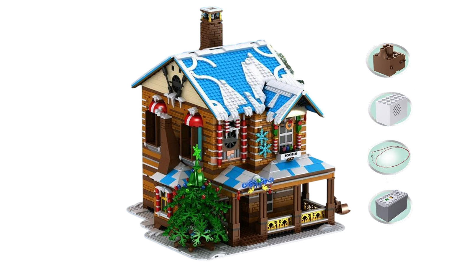 Mould King 3693 Piece Christmas House