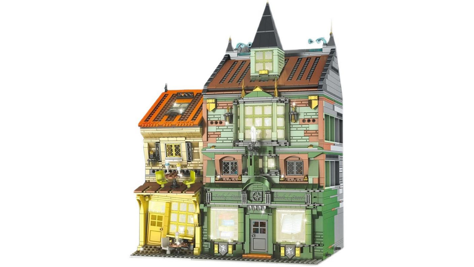 Mould King 3468 Piece The Book Store with Lights