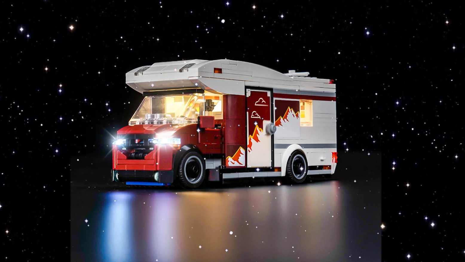 Brick Shine Classic Version Light Kit for LEGO Holiday Adventure Camper Van 60454