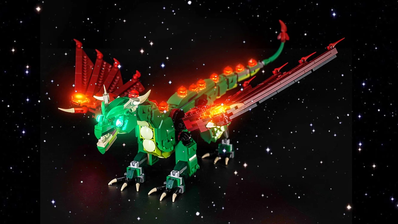 Brick Shine Classic Version Light Kit for LEGO Medieval Dragon 31161