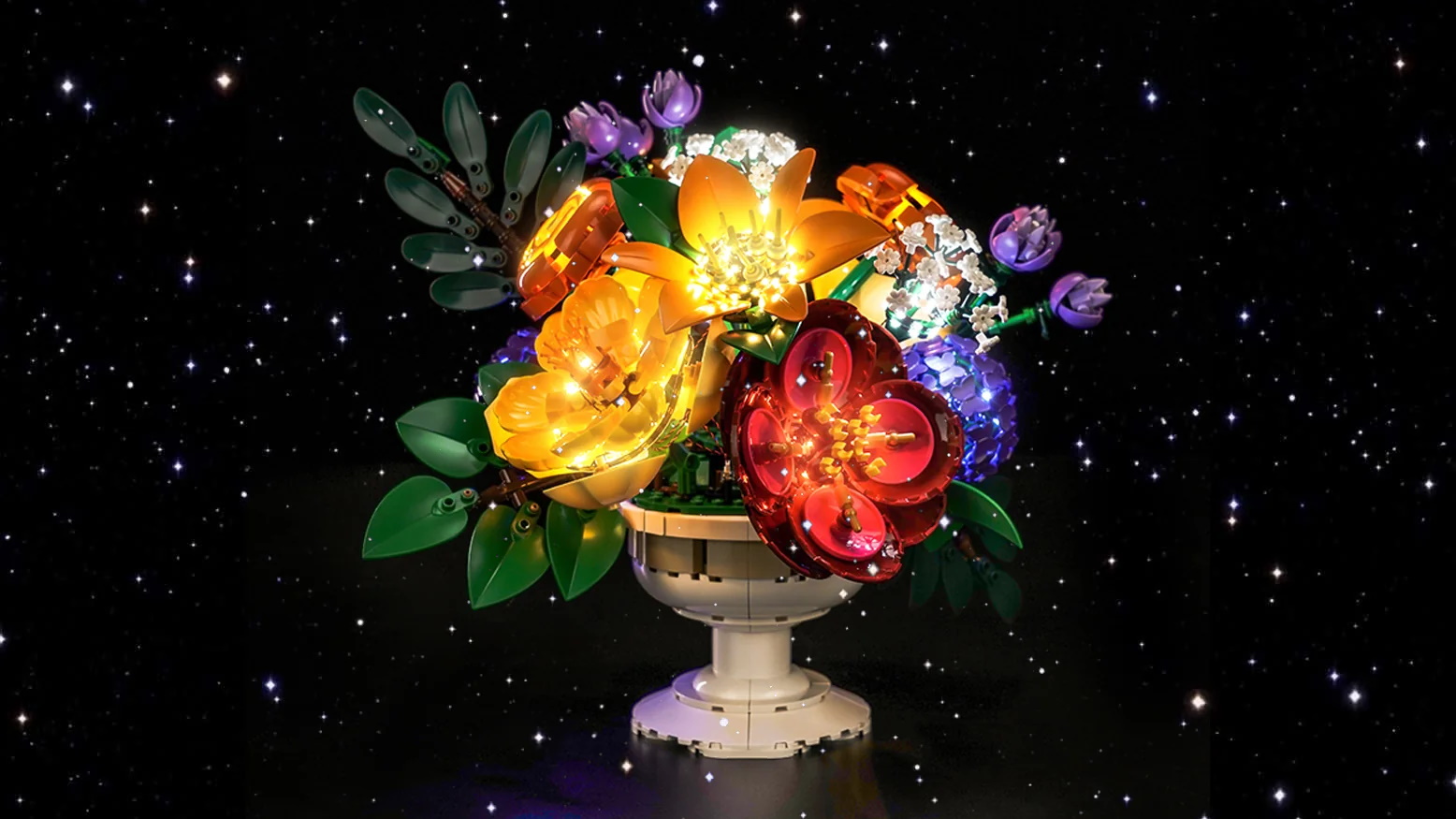 Brick Shine Classic Version Light Kit for LEGO Flower Arrangement 10345