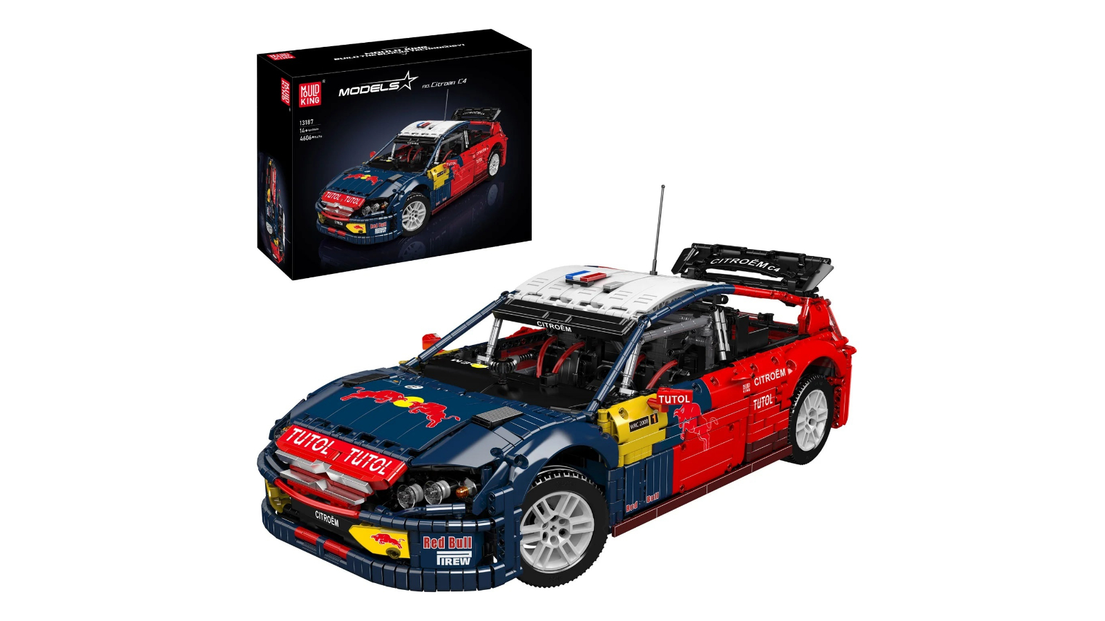Mould King 4606 Piece Ultimate French C4 Rally Car Model Building Set