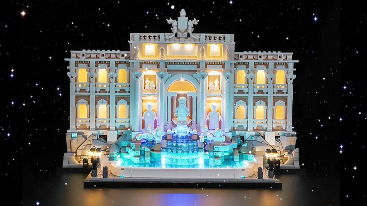 Brick Shine Classic Version Light Kit for LEGO Trevi Fountain 21062