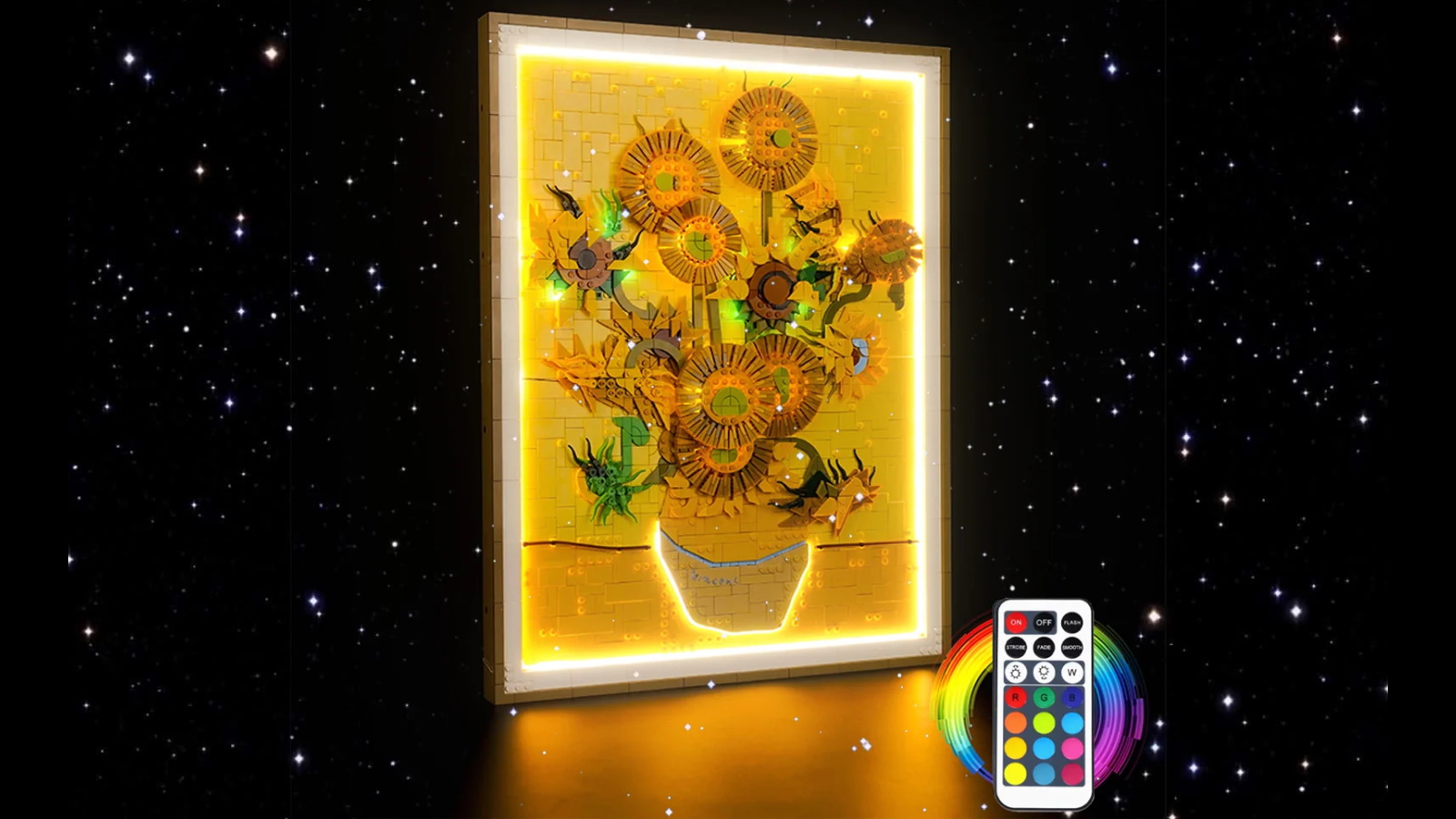 Brick Shine Remote Version Light Kit for LEGO Vincent van Gogh Sunflowers 31215