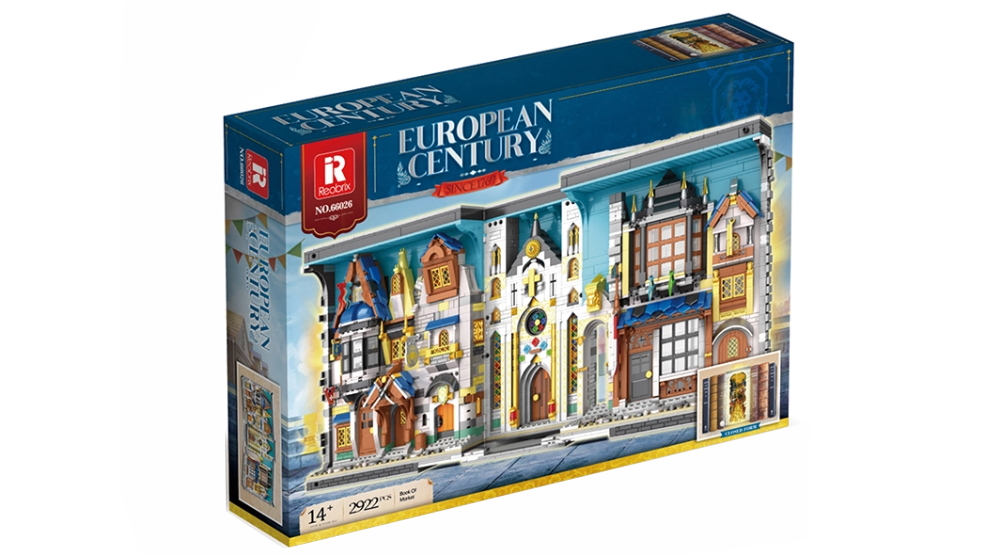 Reobrix 66026 European Century Book of Market Building Set