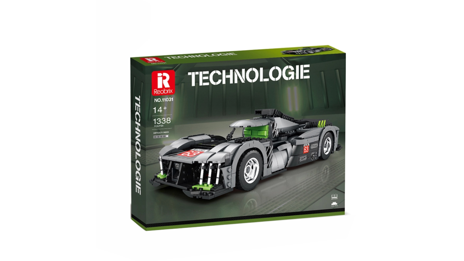 Reobrix 9 x 8 PEUGEOT Building Set - Grey