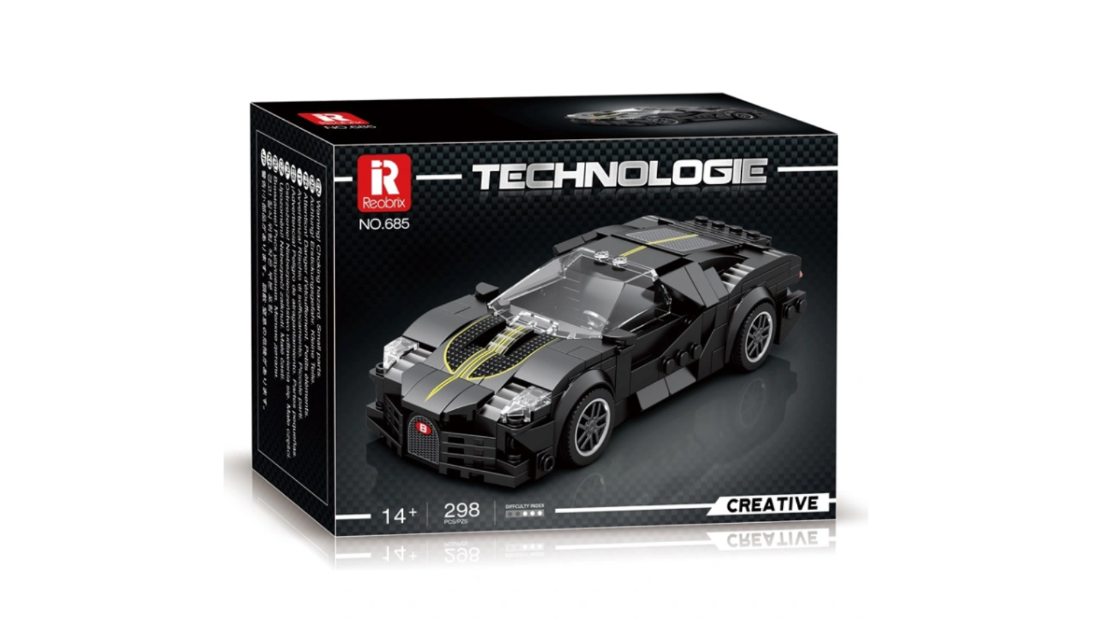 Reobrix Bugatti La Voiture Noire Building Set