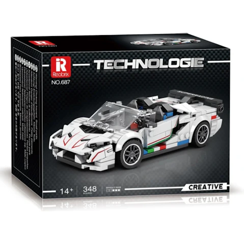Reobrix Lamborghini Aventador SVJ Building Set