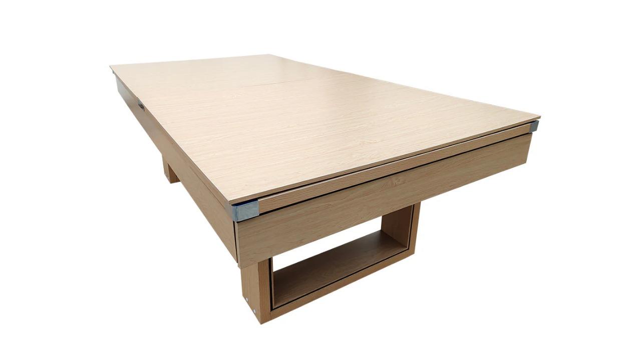 CUETIQ TE 3-in-1 7ft Billiard Table - Oak/Grey