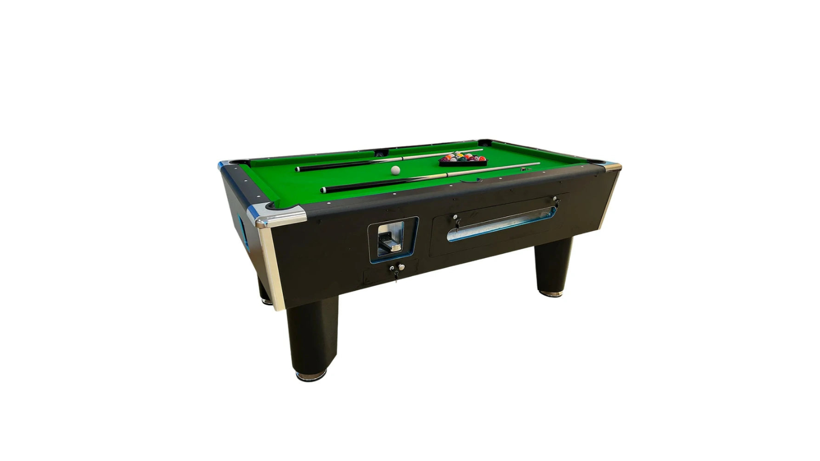 CUETIQ 8ft Coin-Operated Pool Table - Green
