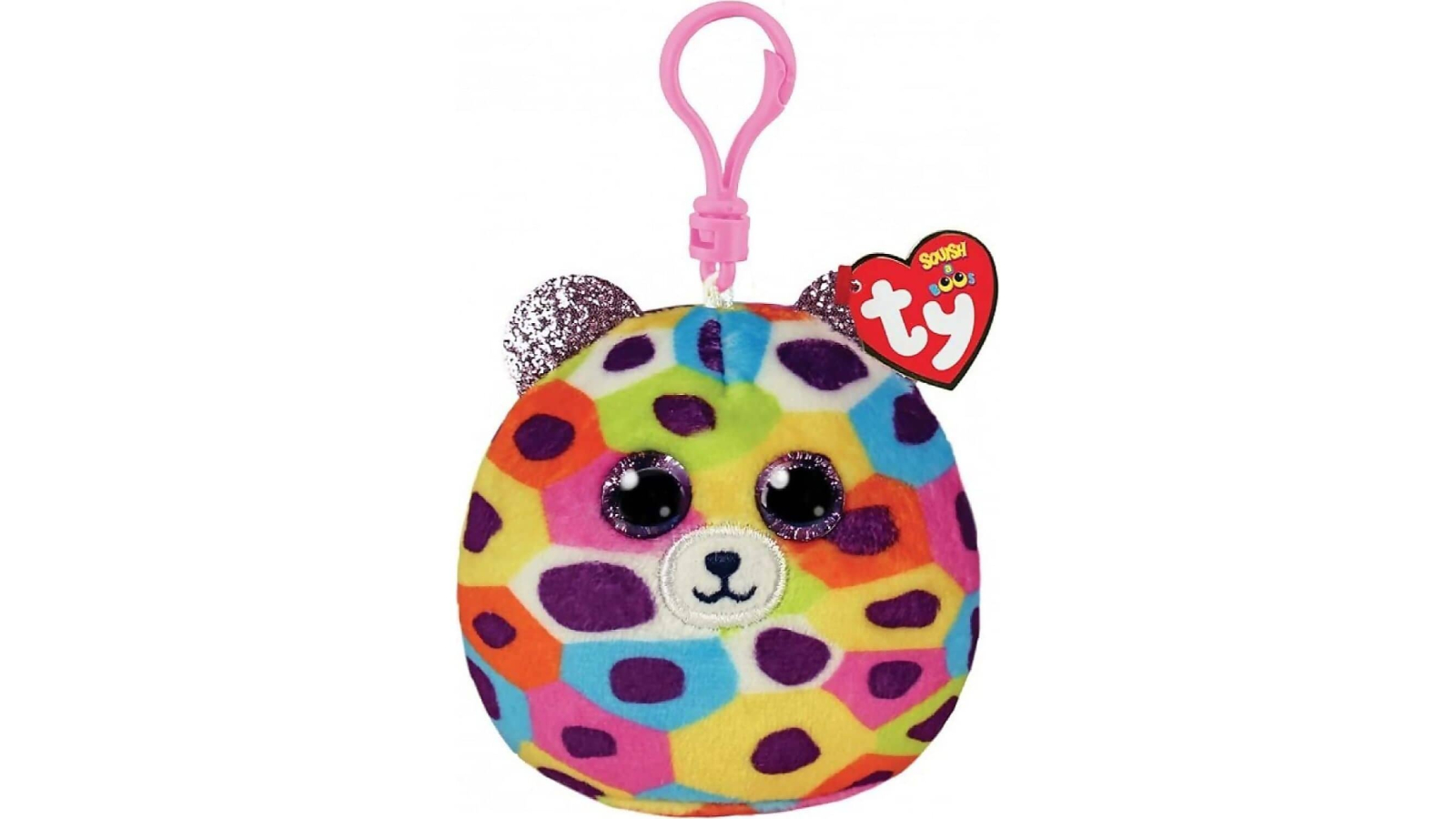 Ty Squish a Boos Clip Giselle Leopard Squishy Beanie