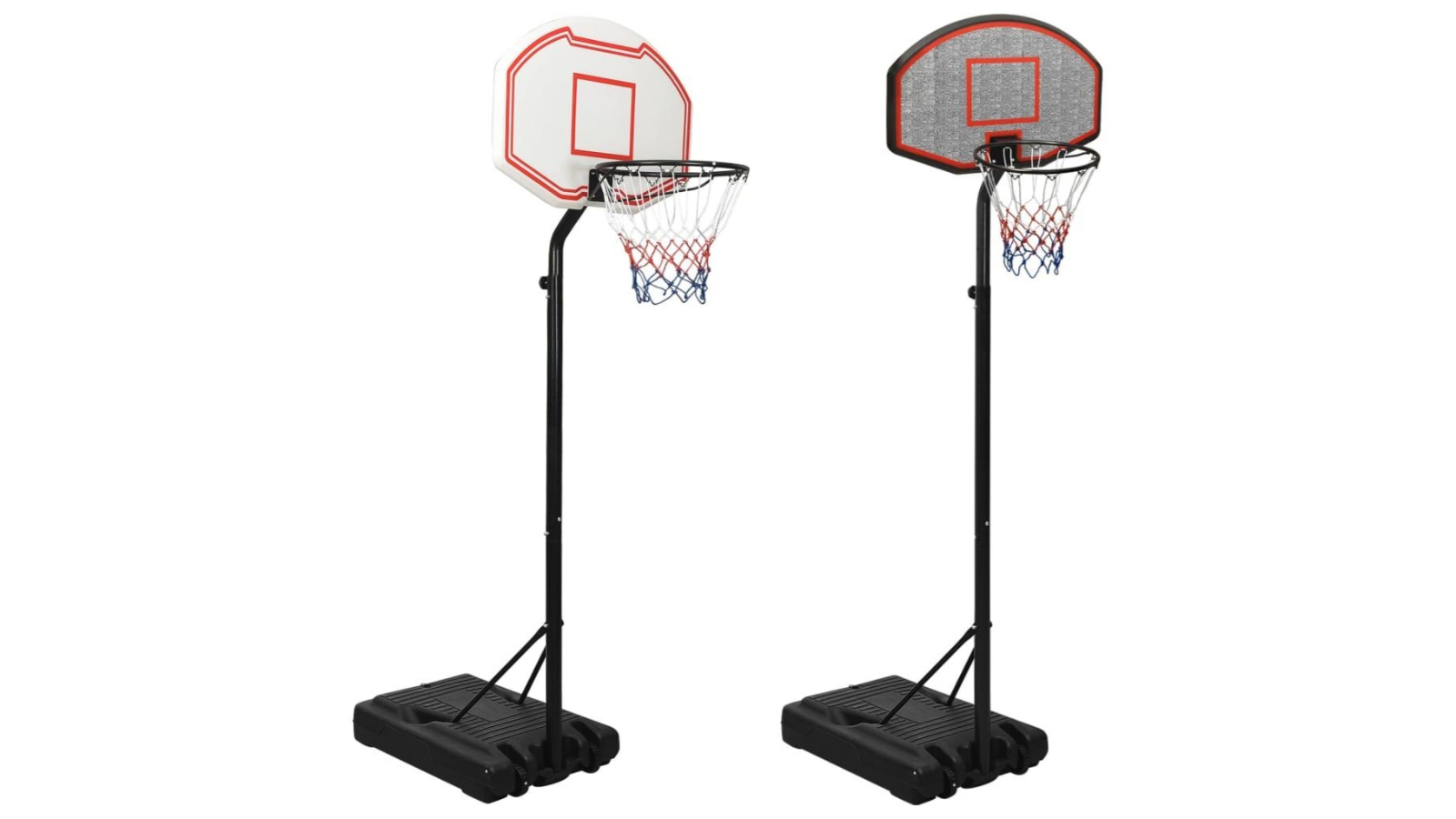 vidaXL 237-307cm Polyethene Basketball Stand