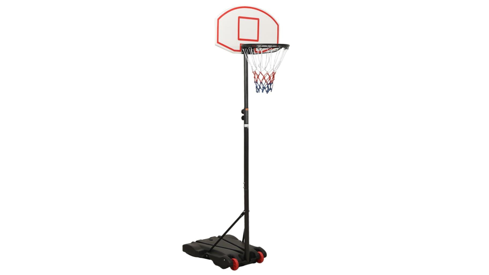 vidaXL 216-250cm Polyethene Basketball Stand - White