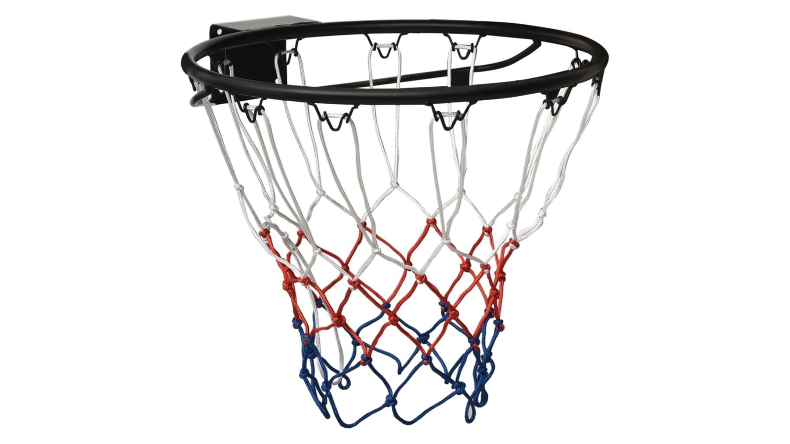 vidaXL Steel Basketball Ring Black - 45cm