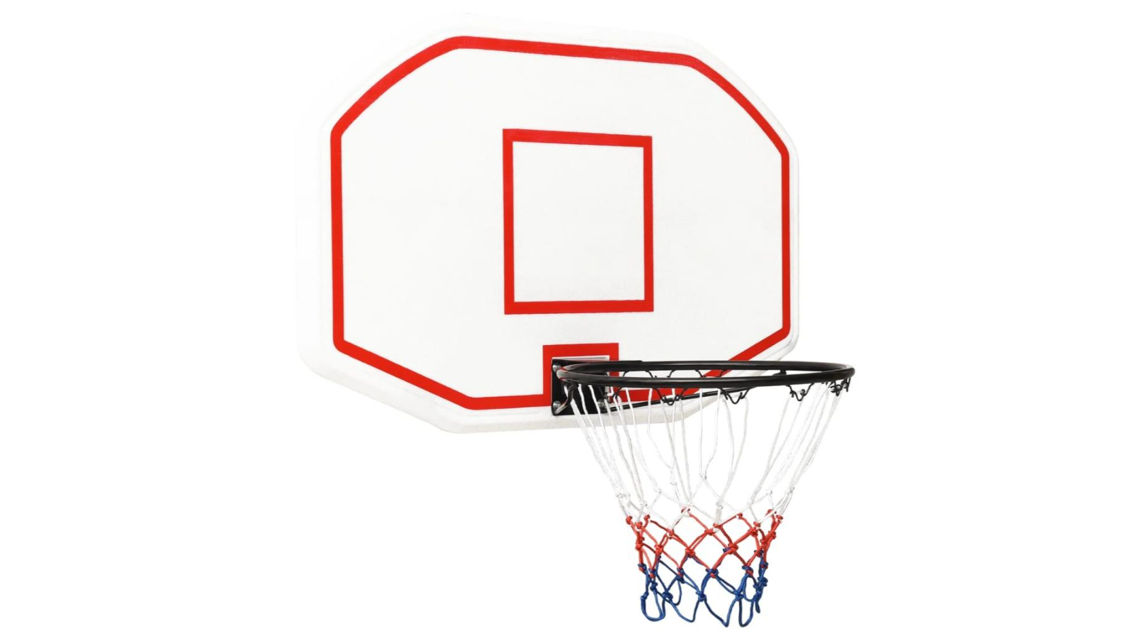 vidaXL White Polyethene Basketball Backboard - 109 x 71 x 3cm