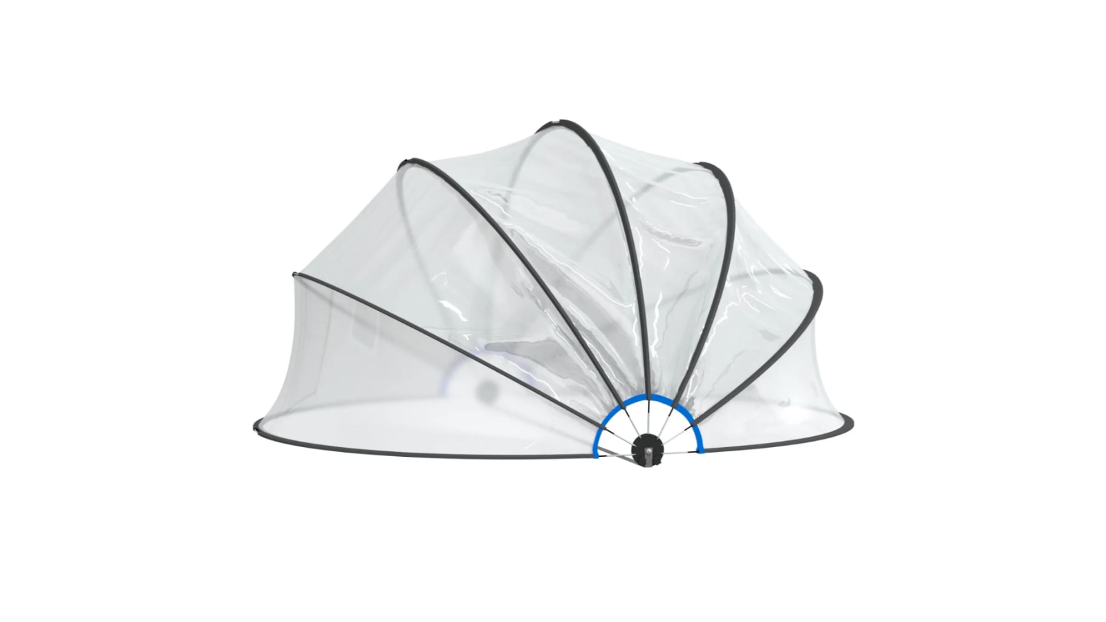 vidaXL PVC Round Pool Dome - 406 x 203cm