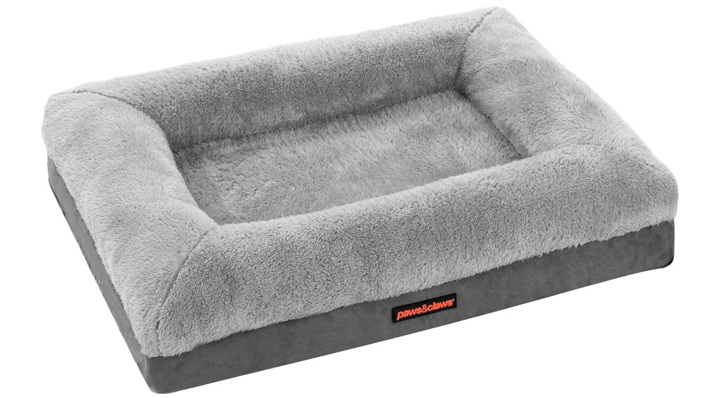Paws and Claws Winston Walled Pet Bed - Grey