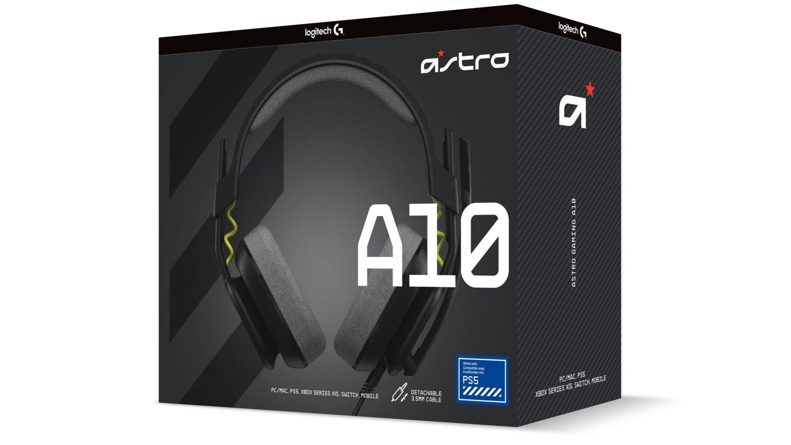 Astro A10 Gen 2 Wired Gaming Headset for PS5 Savage Black