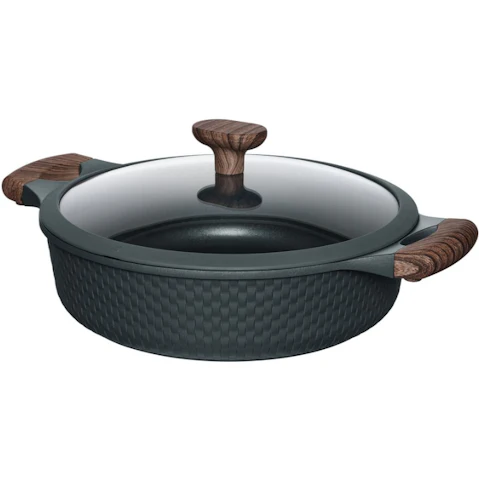 Resto Shallow Pot with Lid - 4.4 Litre