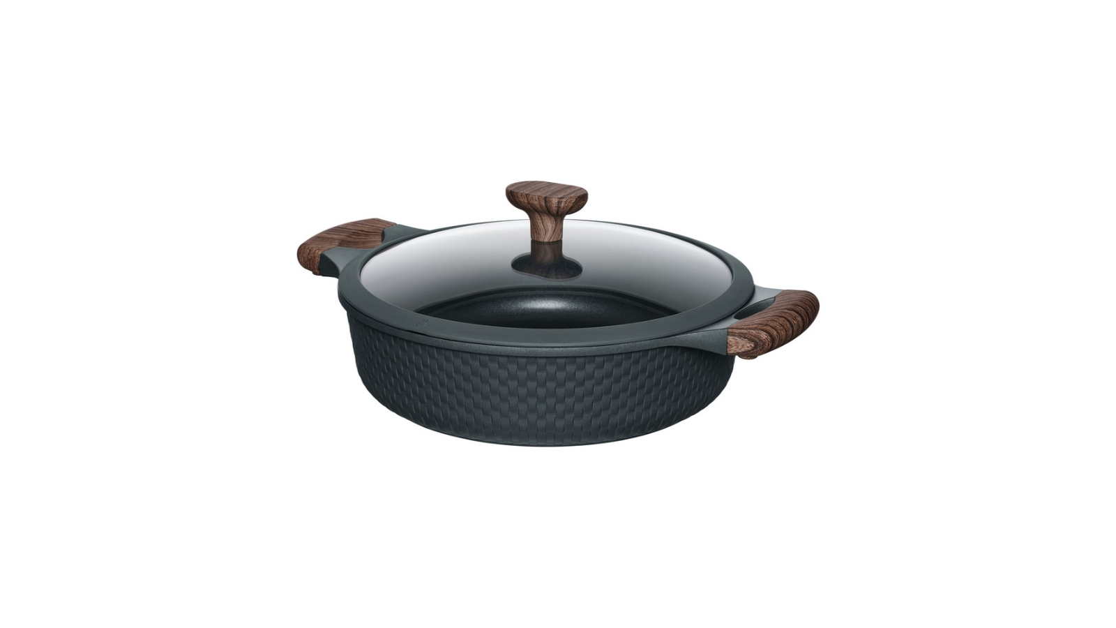 Resto Black Casserole with Lid