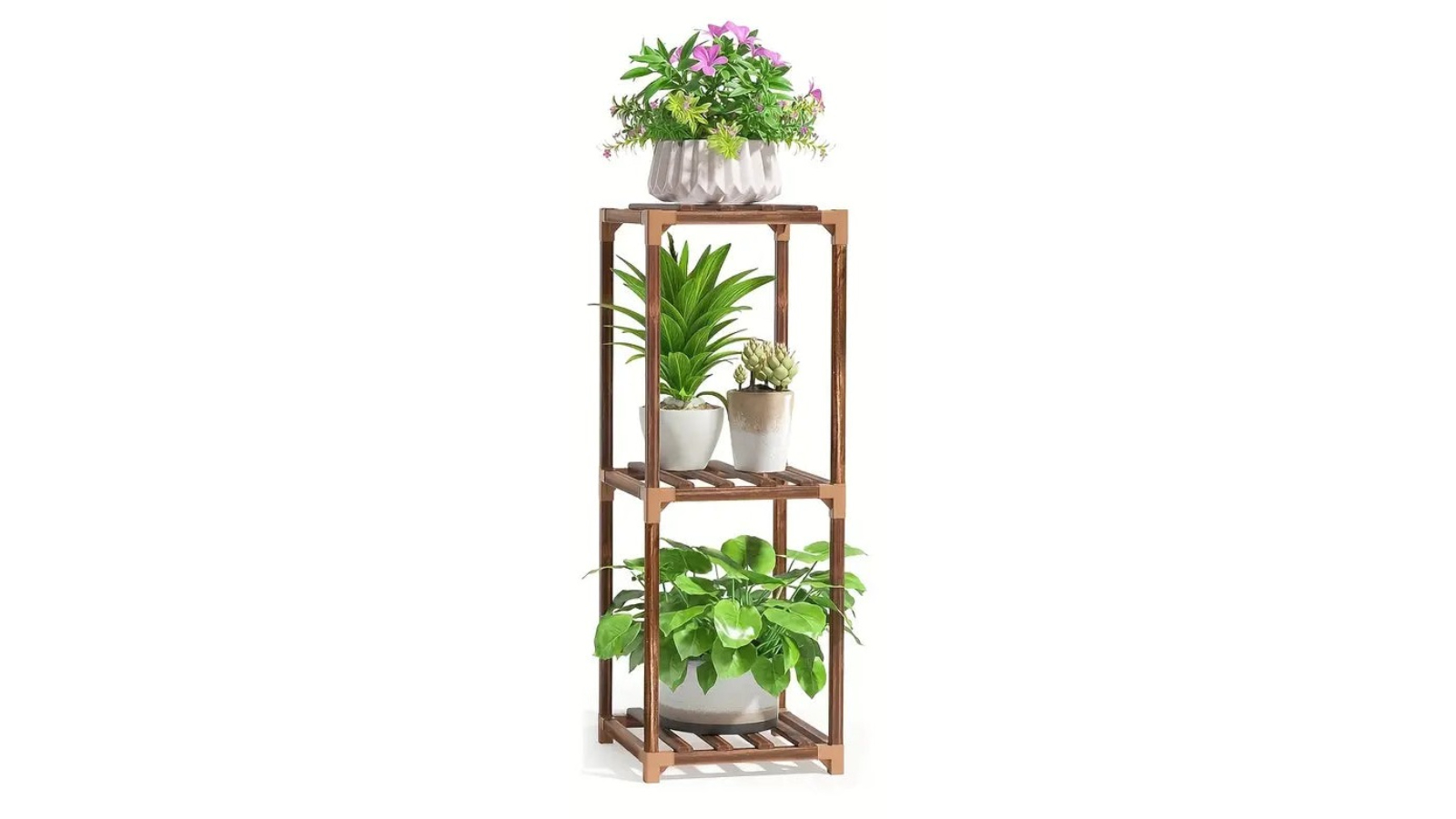 TM 3 Level Botanical Bliss Timber Plant Stand