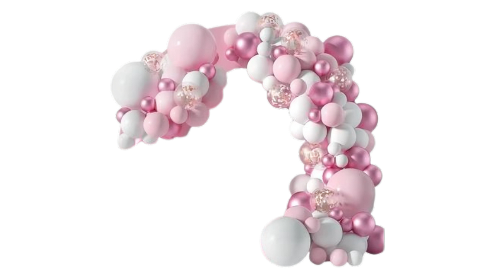NNEOBA 125 Piece Mesmerizing Macaron Pink Balloon Garland Arch Kit - Style 1