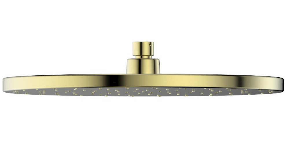 Greens Ashmore BubbleJet Overhead Drencher - Brushed Brass