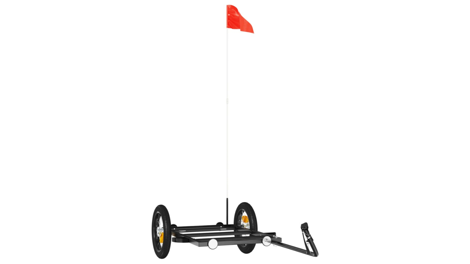 vidaXL Black Bike Trailer - 122 x 53 x 28cm