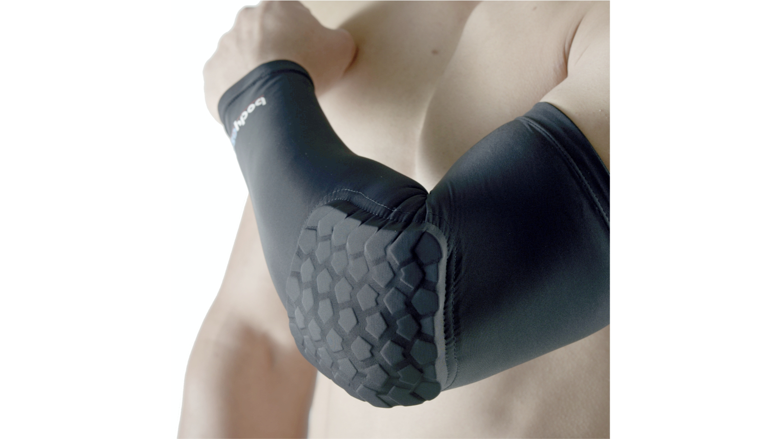 Bodyassist Pack of 2 Black Fatpad Extended Elbow Sleeve - Small