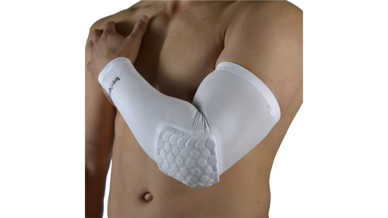 Bodyassist Pack of 2 White Fatpad Extended Elbow Sleeve - Small