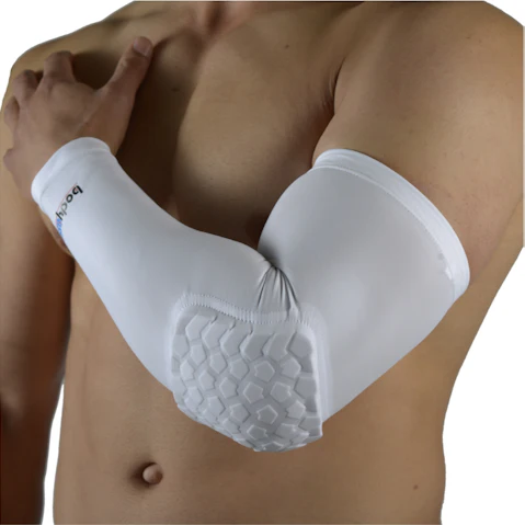 Bodyassist Pack of 2 White Fatpad Extended Elbow Sleeve - Small