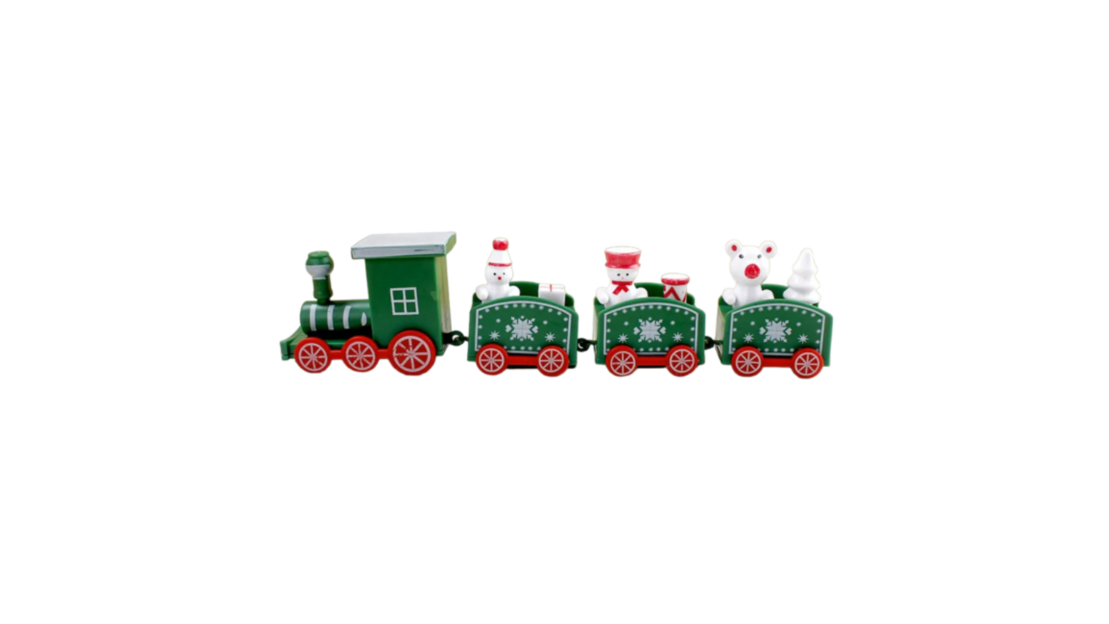 NNEOBA Whimsical Plastic Christmas Train Decoration for Children - Green