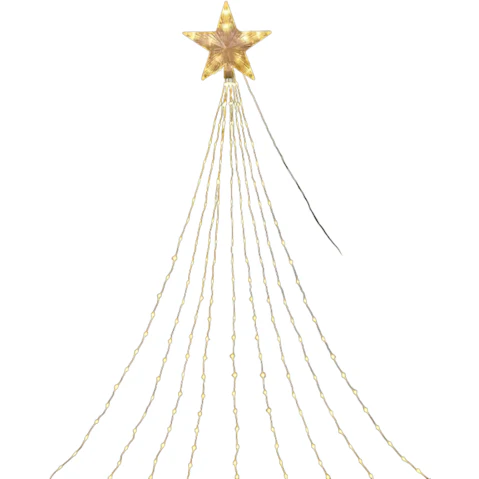TM Sparkling 140 LED Star Christmas Tree String Light