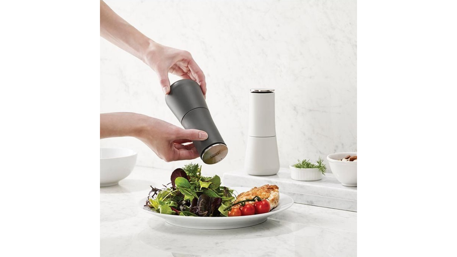 Joseph Joseph Milltop NonSpill Salt and Pepper Set of 2 Harvey Norman