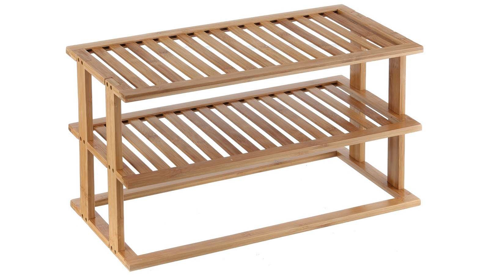 William Ware Bamboo 2 Tier Rectangular Shelf